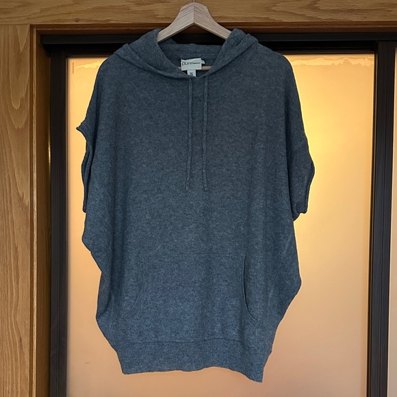 Pure Dkny Sweaters - Wool Gray Knit Hoodie